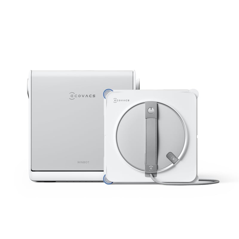 Robot de curățat ferestre ECOVACS WINBOT W2S Omni cu stație multifuncțională - Curățare automată a ferestrelor