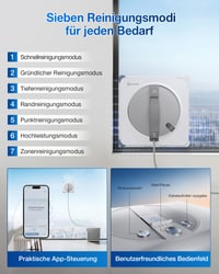 Robot de curățat ferestre ECOVACS WINBOT W2S Omni cu stație multifuncțională - Curățare automată a ferestrelor 9