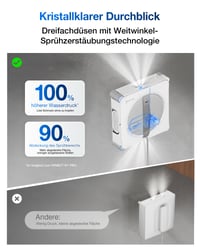 Robot de curățat ferestre ECOVACS WINBOT W2S Omni cu stație multifuncțională - Curățare automată a ferestrelor 4