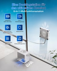 Robot de curățat ferestre ECOVACS WINBOT W2S Omni cu stație multifuncțională - Curățare automată a ferestrelor 5