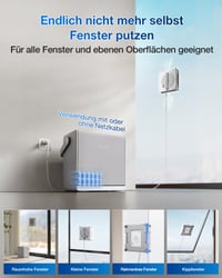 Robot de curățat ferestre ECOVACS WINBOT W2S Omni cu stație multifuncțională - Curățare automată a ferestrelor 7