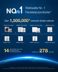 Robotický čistič okien ECOVACS WINBOT W3 OMNI s multifunkčnou stanicou, automatickým čistením mopu, inteligentným čistením okrajov, trojtryskovým rozprašovaním a ovládaním cez aplikáciu 10