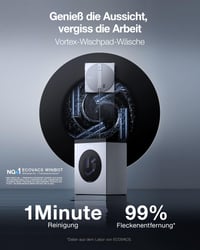 Robotický čistič okien ECOVACS WINBOT W3 OMNI s multifunkčnou stanicou, automatickým čistením mopu, inteligentným čistením okrajov, trojtryskovým rozprašovaním a ovládaním cez aplikáciu 2