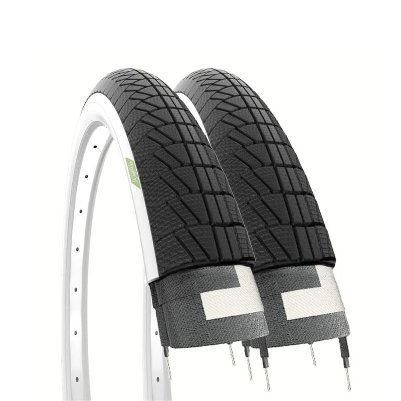 Detský plášť na bicykel ECOVELO 16 x 1.75 (47-305) biely cestný plášť na bicykel 2 ks