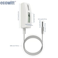 ECOWITT Úszómedence Hőmérő Digitális Vízérzékelő LCD Kijelzővel 2