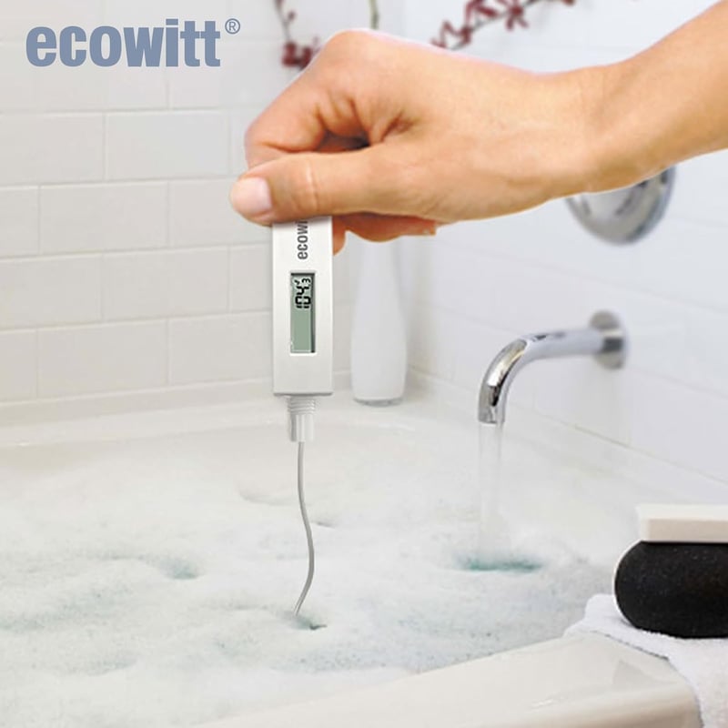 ECOWITT Úszómedence Hőmérő Digitális Vízérzékelő LCD Kijelzővel