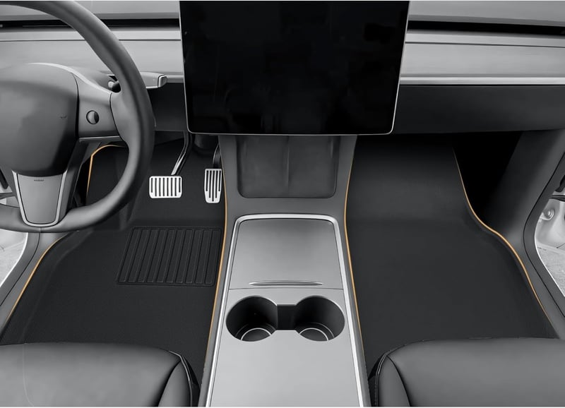 ECOZEN Tesla Model Y gumiszőnyeg 3D vízálló XPE környezetbarát autó szőnyeg