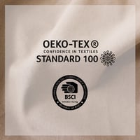 Zatemňovací záves ED Enjoy Home s 8 striebornými kovovými krúžkami, farba vison hnedá, 140x180 cm, 100 % polyester, certifikát Oeko-TEX, kolekcia Réglisse 5