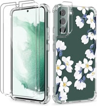 Samsung Galaxy S22 Plus Virágos Védőtok Szett Képernyő- és Kameravédővel 1
