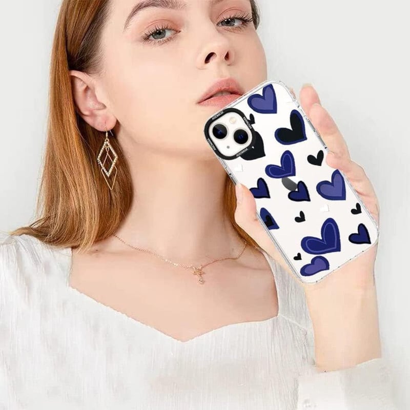 iPhone 13 Szív Mintás Szilikon Védőtok