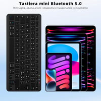 Qulose Wireless Bluetooth Billentyűzet 12 Hüvelykes Eszközökhöz - silver 12