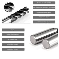 CREEYA 10mm-es AlTiN bevonatú keményfém szármaró, 4 élű CNC maró acélhoz, fához 3