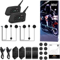 EJEAS V6 Motoros Bluetooth Headset 1200m Hatótávval - 6 Motoros Kommunikáció, DSP Zajszűrés, Vízálló Intercom Rendszer 8