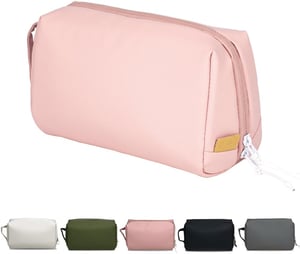 LBJR Ružičasta kozmetička torbica - Putna kutija za šminku za žene i muškarce - Prijenosni organizator toaletnih potrepština 24x15x12 cm