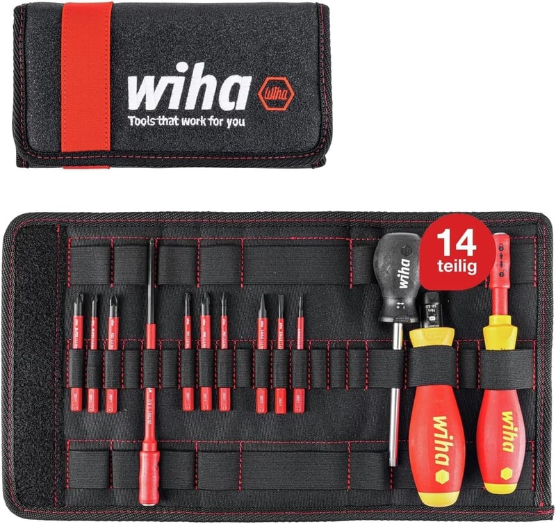 Wiha 2872T13-S Nyomatékcsavarozó Készlet 13 Részes - 0,8-5,0 Nm Precíziós Csavarhúzó Szett Rozsdamentes Acélból Mély Csavarokhoz