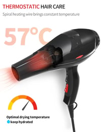 GRT PRO Professzionális Ionos Hajszárító 3500W Kék Fény 2 Sebesség 3 Hőfok Diffúzor 3