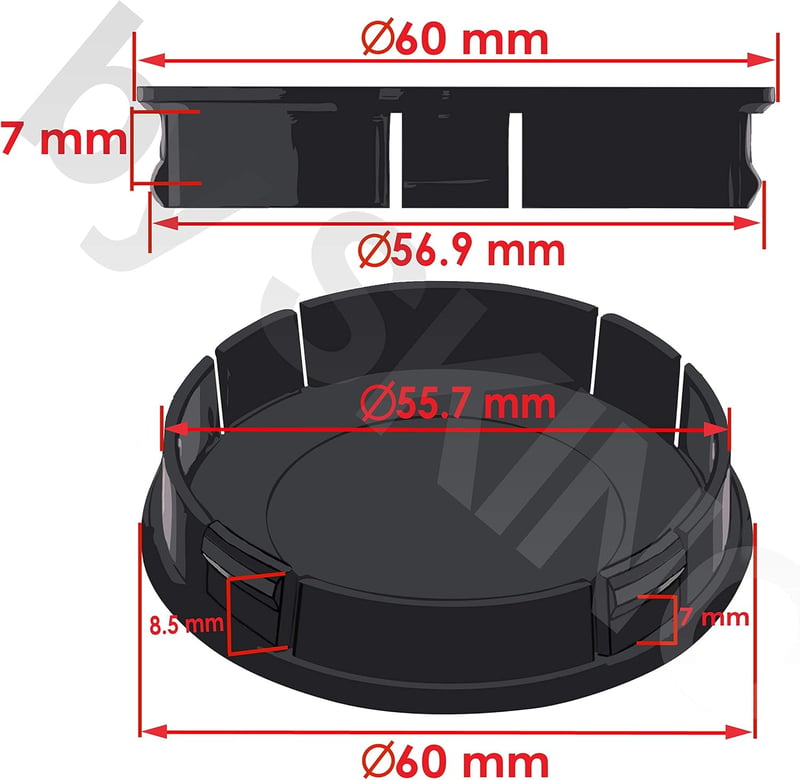 Skull Ezüst Szilikon Kerékagy Kupak 60mm - 4db SkinoEu Tuning Szett