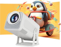 Alwtniet HY320 NTV Android 13 Mini Okos Projektor 4K - 320 ANSI Lumen, WiFi, Bluetooth 5.2, ChatGPT Hangasszisztens, Hordozható Házimozi 1