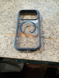 OtterBox Defender Series Pro XT Clear MagSafe tok iPhone 17 Pro-hoz, átlátszó/kék, ütésálló — karcos plexi (állapot: lásd a 2. képet) 2