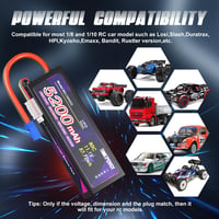 EMEPOVGY 11,1V 5200mAh RC akkumulátor csomag, EC5 csatlakozóval, 2db 6