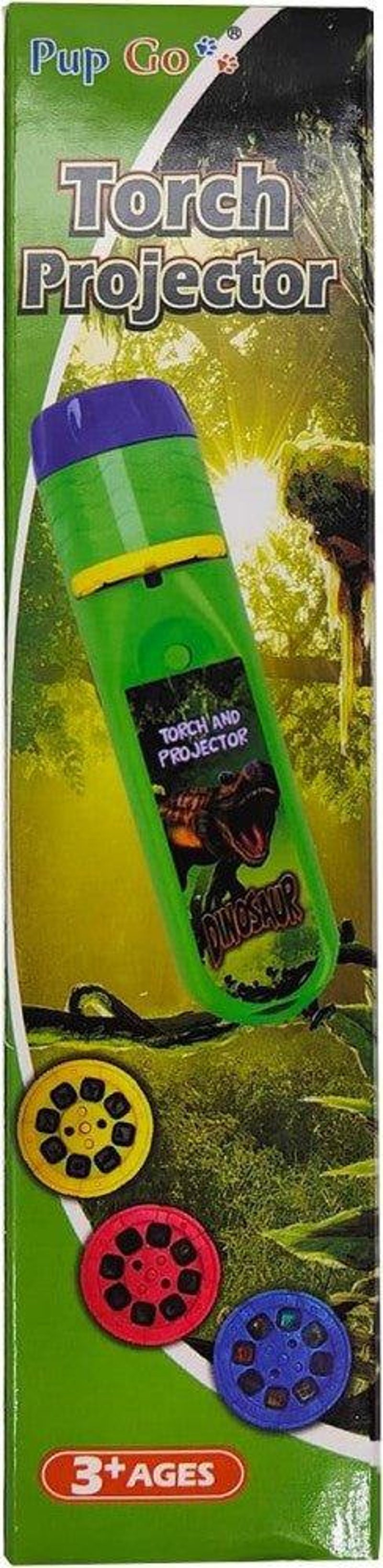 Dinoszaurusz Projektor Zseblámpa Gyerekeknek - 24 Kép, 3 Korong