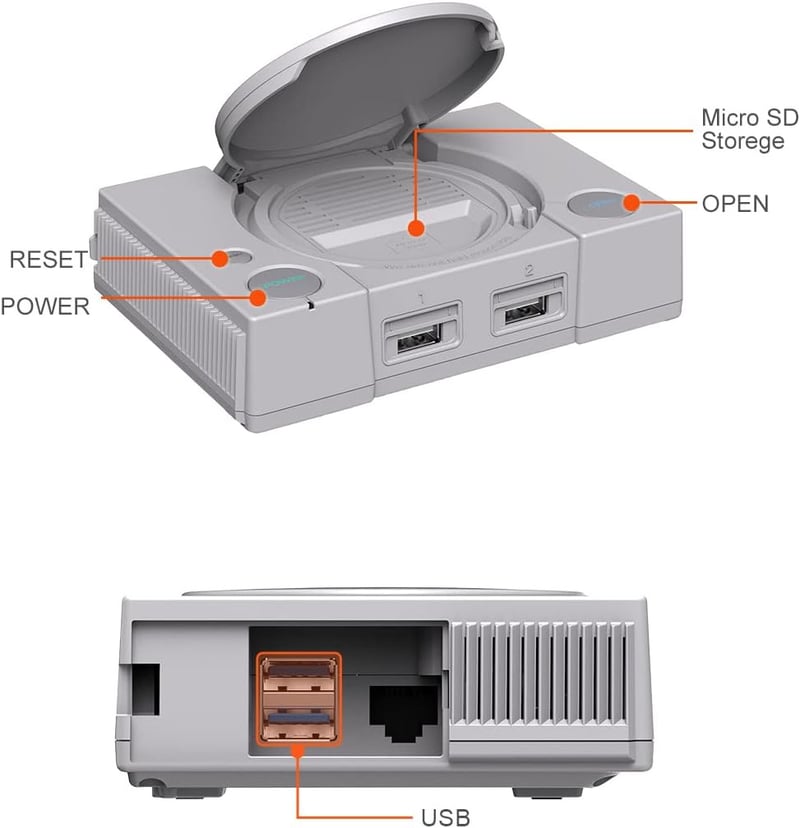 RETROFLAG PiStation Raspberry Pi 4 ház hűtőventilátor HDMI kábellel