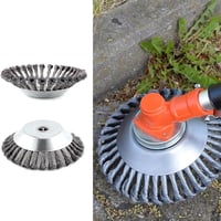 LADAMI Gyomtalanító Drótkefe 200x25,4mm - Univerzális Fűkaszához, Bozótvágóhoz, 38 Fonott Acélszál, Kompatibilis Husqvarna, Dolmar, Echo Gép - 38 Stränge 1