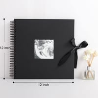Vienrose 30x30cm DIY Spirálos Fotóalbum - 80 Fekete Lap, 400 Fotó, Ajándék Babáknak, Születésnapra 5