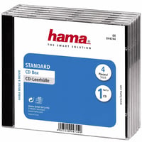 Carcasă Hama Standard pentru CD/DVD/Blu-Ray, cu capac transparent, pentru discuri standard, pachet de 4 bucăți 2