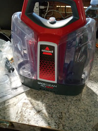 Aparat de curățare a petelor Bissell SpotClean ProHeat 36988 pentru covoare și tapițerie, 330W, rezervor 2,5 l, pentru mașină și canapea, utilizat 2