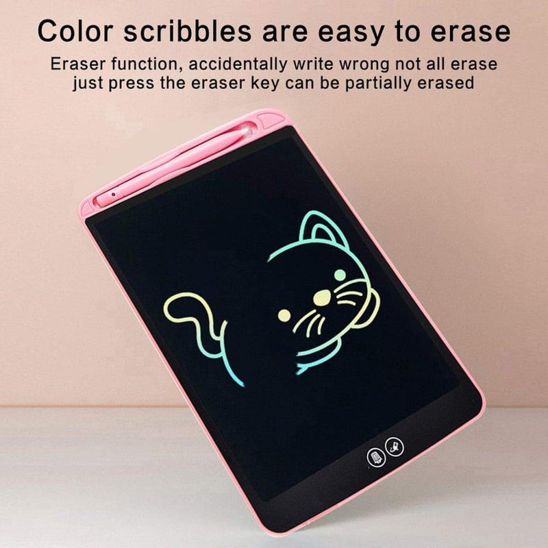 Rózsaszín 8.5" LCD Írótábla Színes Kijelzővel