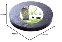 Pojazdný podstavec pod kvetináč EDA Plastiques, priemer 40 cm, 6 otočných koliesok, nosnosť 150 kg, bridlicovo sivá 5
