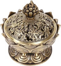 Vintage bronz füstölőtartó, visszafolyó füstölőkhöz, dekoratív 7