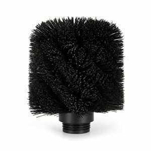 Cap de rezervă pentru perie de toaletă Relaxdays, negru, cap de schimb pentru set perie WC, cu peri din plastic, 3 bucăți