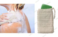 Set 2 Suporturi de Săpun din Bambus EDARTO - cu Tavă de Scurgere pe bază de Amidon de Porumb, 2 Săculețe pentru Săpun din Sisal, Sustenabile și Eco-friendly, pentru Baie și Duș 6