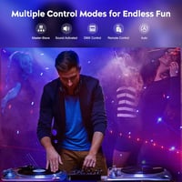 propulsion Life DMX RGB Diszkó Fényjáték - 9 Lencsés LED Parti Lámpa Hangvezérléssel, Távirányítóval - Esküvőre, Születésnapra, Klubokba, Re 5