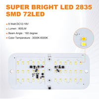 Kriogor LED Mennyezeti Lámpa Lakóautóba, 12V, Távirányítós, 4 Üzemmód, 700LM, 2db 3
