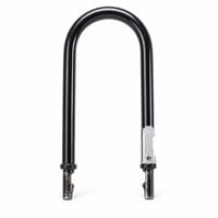 Zámok na bicykel Kryptonite Evolution Mini-7W v tvare U s 13 mm strmeňom z tvrdenej ocele, prídavným lankom KryptoFlex 410 a dvojitým uzamykacím mechanizmom 1