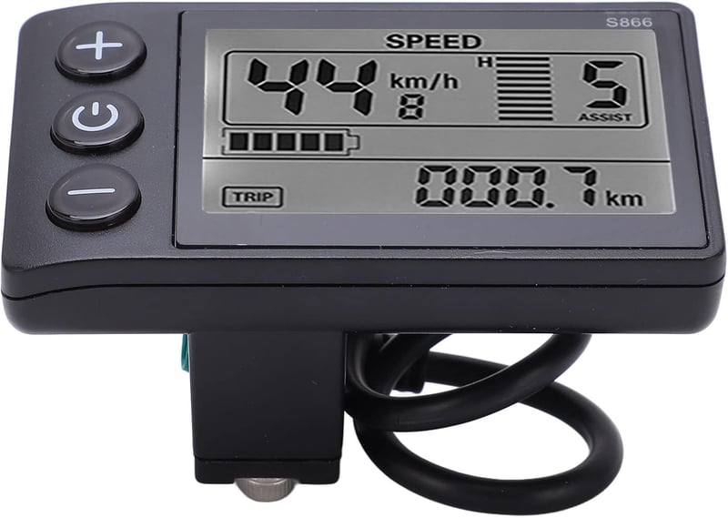 BAFANG S866 LCD kijelző elektromos kerékpárhoz, vízálló, 24V/36V/48V