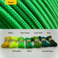 EdcX Paracord 2 mm nylonové lano 275 - 3-pramenná zelená šnúra, 50 m - 100% nylon, dostupné vo viacerých farbách 2