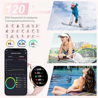 fitonyo Női Okosóra AMOLED Kijelzővel, Híváskezelés, 120 Sportmód, Egészségfigyelés 4