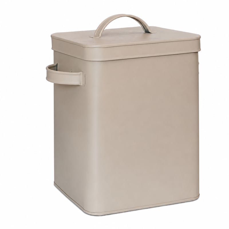 Recipient metalic Relaxdays 6,5 L, cutie ermetică pentru hrană animale și cafea — Lipsește lingura de dozare (stare: vezi a 2-a imagine)