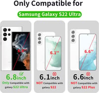 Samsung Galaxy S22 Ultra 5G átlátszó védőtok, sárgulásálló, vékony PC hátlappal 2