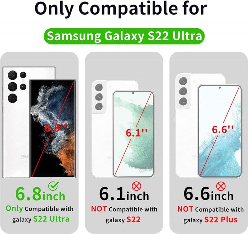 Samsung Galaxy S22 Ultra 5G átlátszó védőtok, sárgulásálló, vékony PC hátlappal