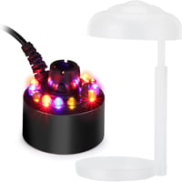 FITNATE Ultrahangos Párásító 12 LED Színváltós Világítással - Szökőkút, Tó, Akvárium Ködgenerátor 400ml/h Párateljesítménnyel, 24V Biztonság 2