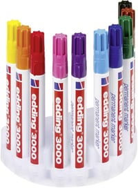 edding 3000 permanent marker készlet - 10 db tolltartóval, 1,5-3 mm kerek hegy 4
