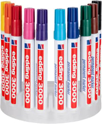 edding 3000 permanent marker készlet - 10 db tolltartóval, 1,5-3 mm kerek hegy 2