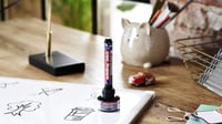 Fixka na bielu tabuľu edding 360, modrá – 10 ks – okrúhly hrot 1,5–3 mm – stierateľná – na biele tabule, flipcharty a magnetické tabule – plniteľná 5