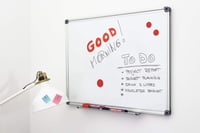 Fixka na bielu tabuľu edding 360, modrá – 10 ks – okrúhly hrot 1,5–3 mm – stierateľná – na biele tabule, flipcharty a magnetické tabule – plniteľná 6