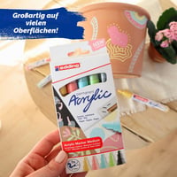 Sada akrylových popisovačov edding 5100, 2-3 mm, pastelové – 5 ks 2
